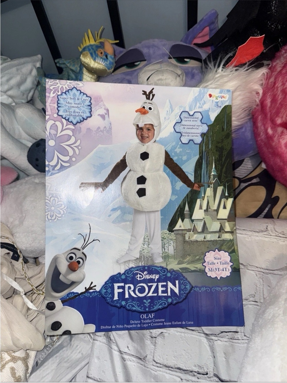 OLAF Disney Frozen Deluxe Toddler Plush Snowman Costume M 3-4 Halloween Kids